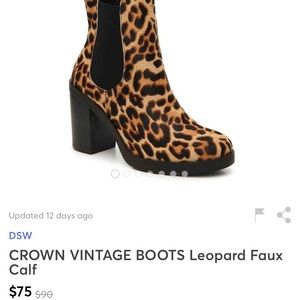 DSW Crown Vintage Booties-Brand New